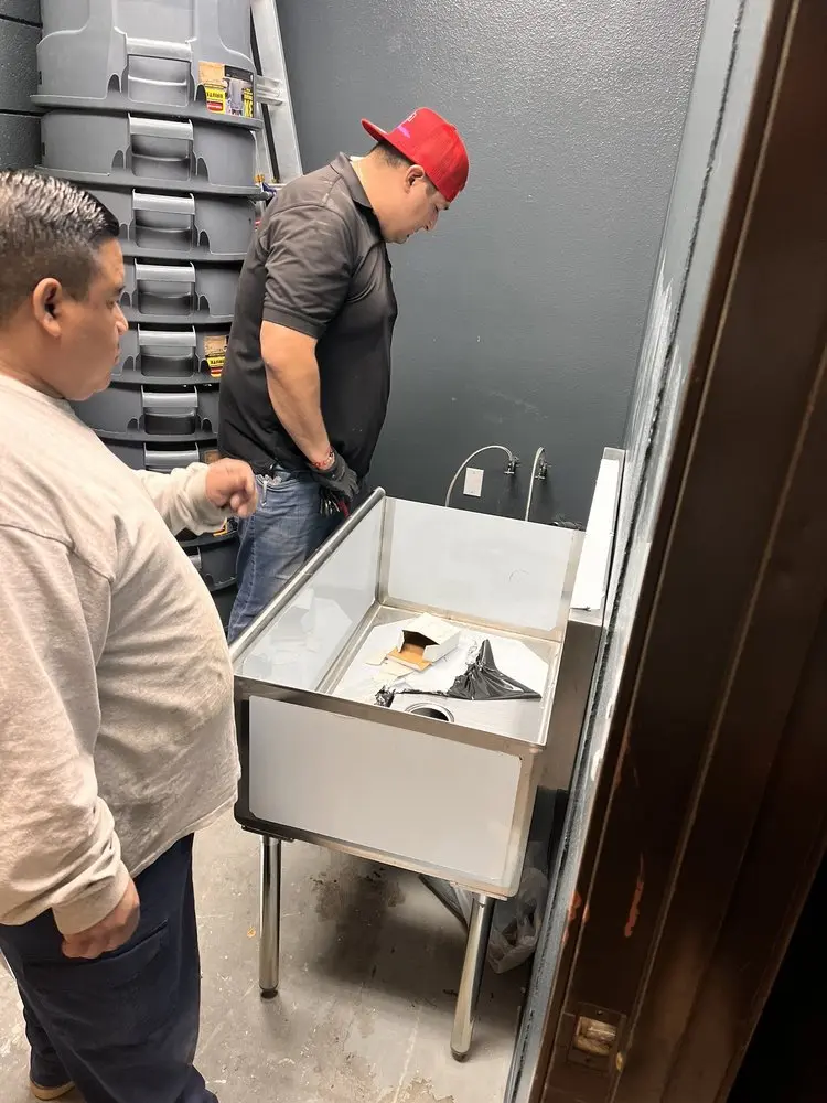 Commercial plumbing and sink installation in Belvidere